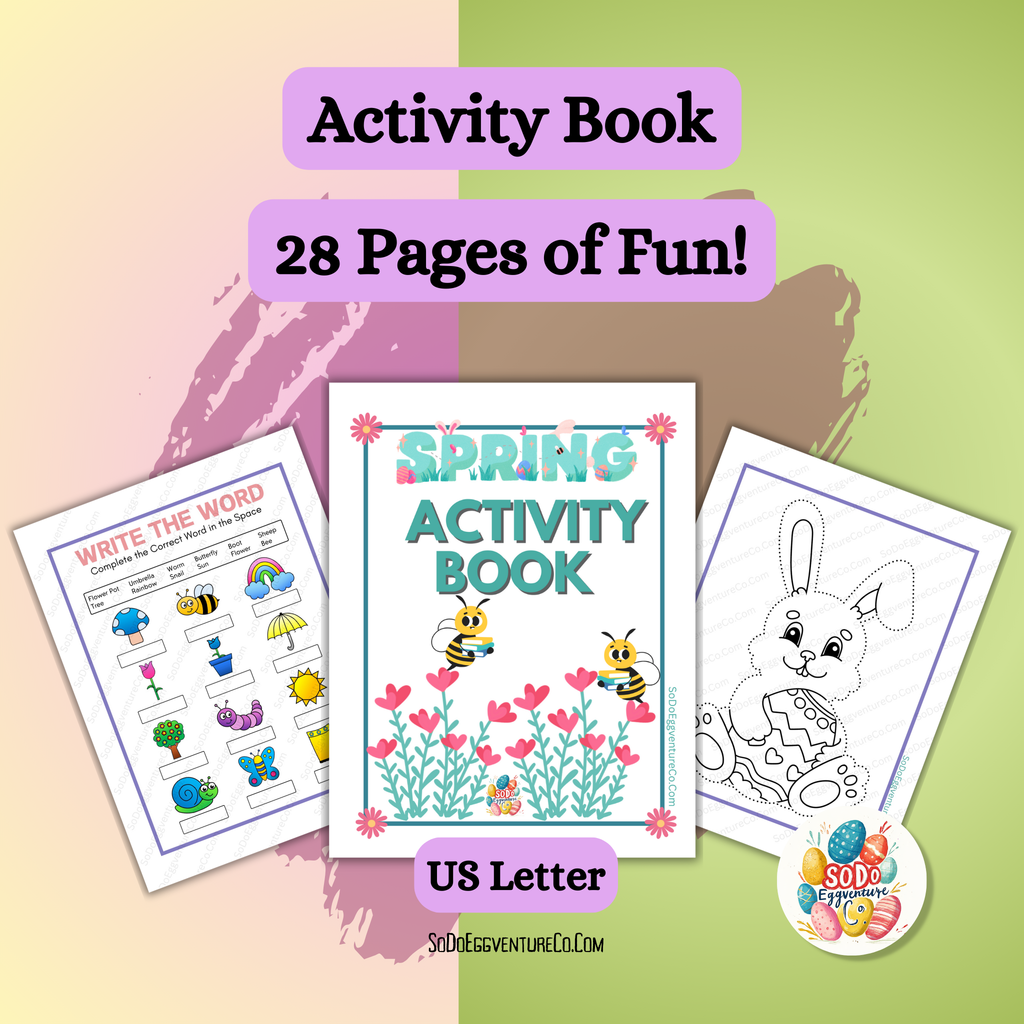 🌷 Spring Activity Book – Lots of Pages of Printable Fun for Kids!