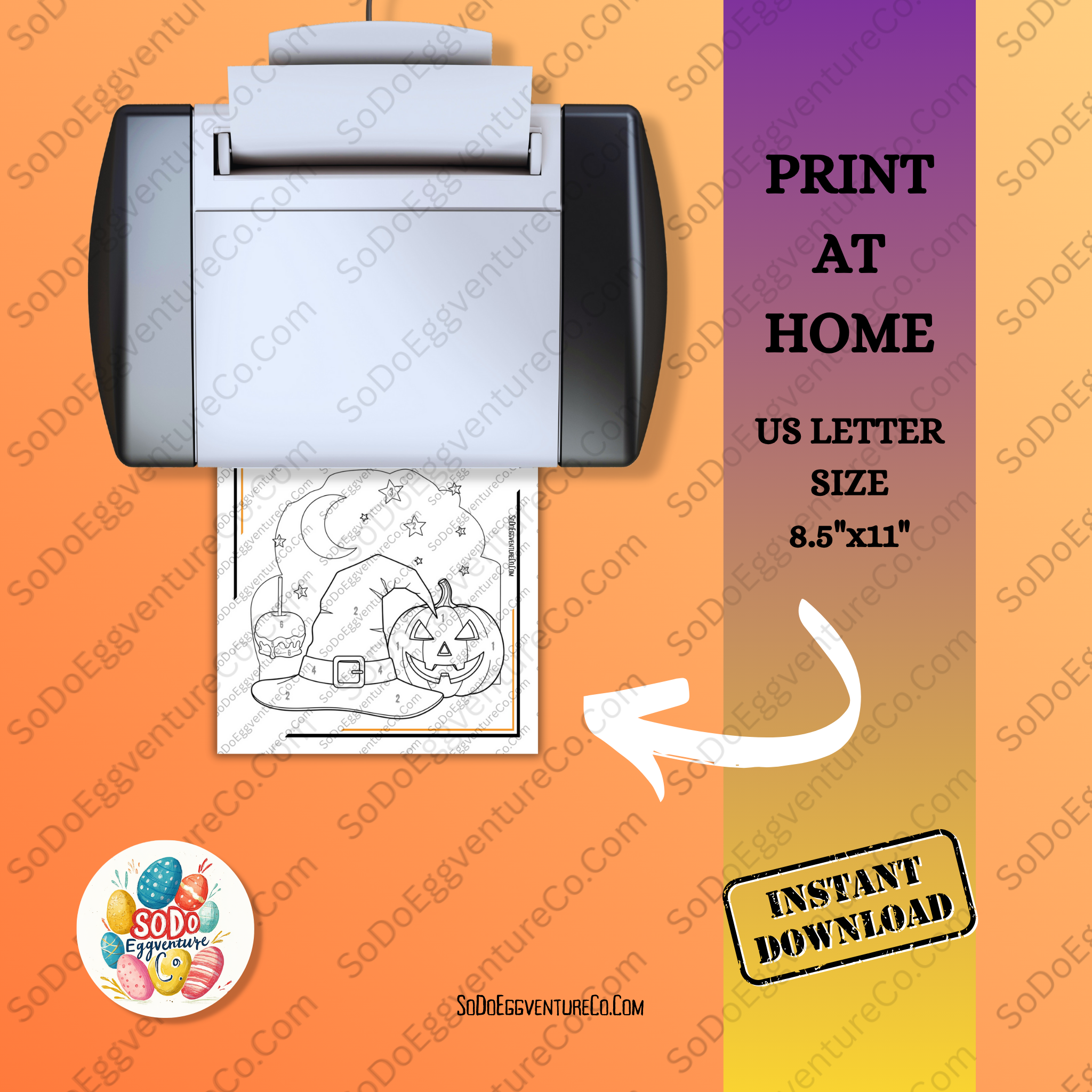 🕸️ Halloween Activity Book – 16 Fun Printable Pages for Kids + 8 Bonus Solutions 🎃