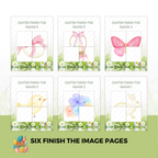 Creative ‘finish the picture’ drawing activity for Easter, printable pages for kids