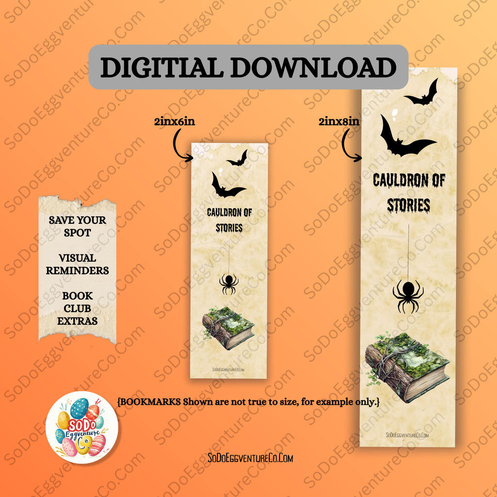 🧙24 Spooky Halloween Bookmarks (Printable) – 48 Total Designs in 2 Sizes