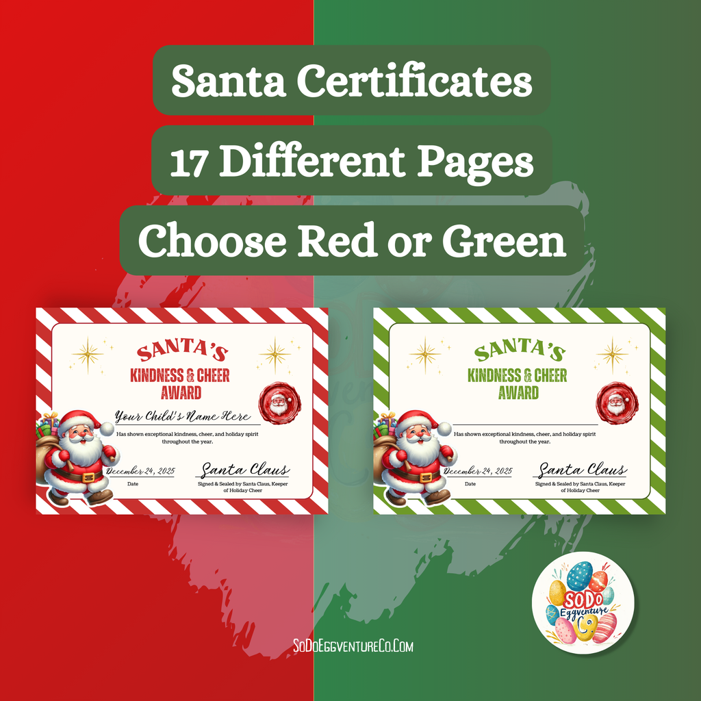 🎅 Santa’s Award Certificates – 17 Printable Christmas Good Deed Awards