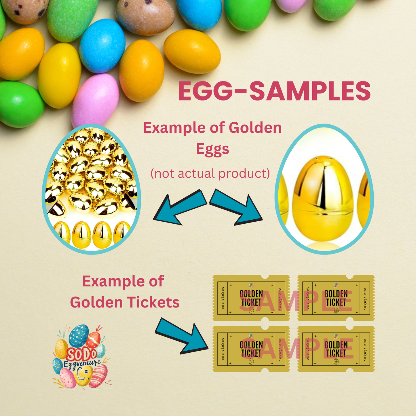 Golden Surprise Eggs – A Shiny Bonus for Your Eggventure! ✨🥚 Set of 4