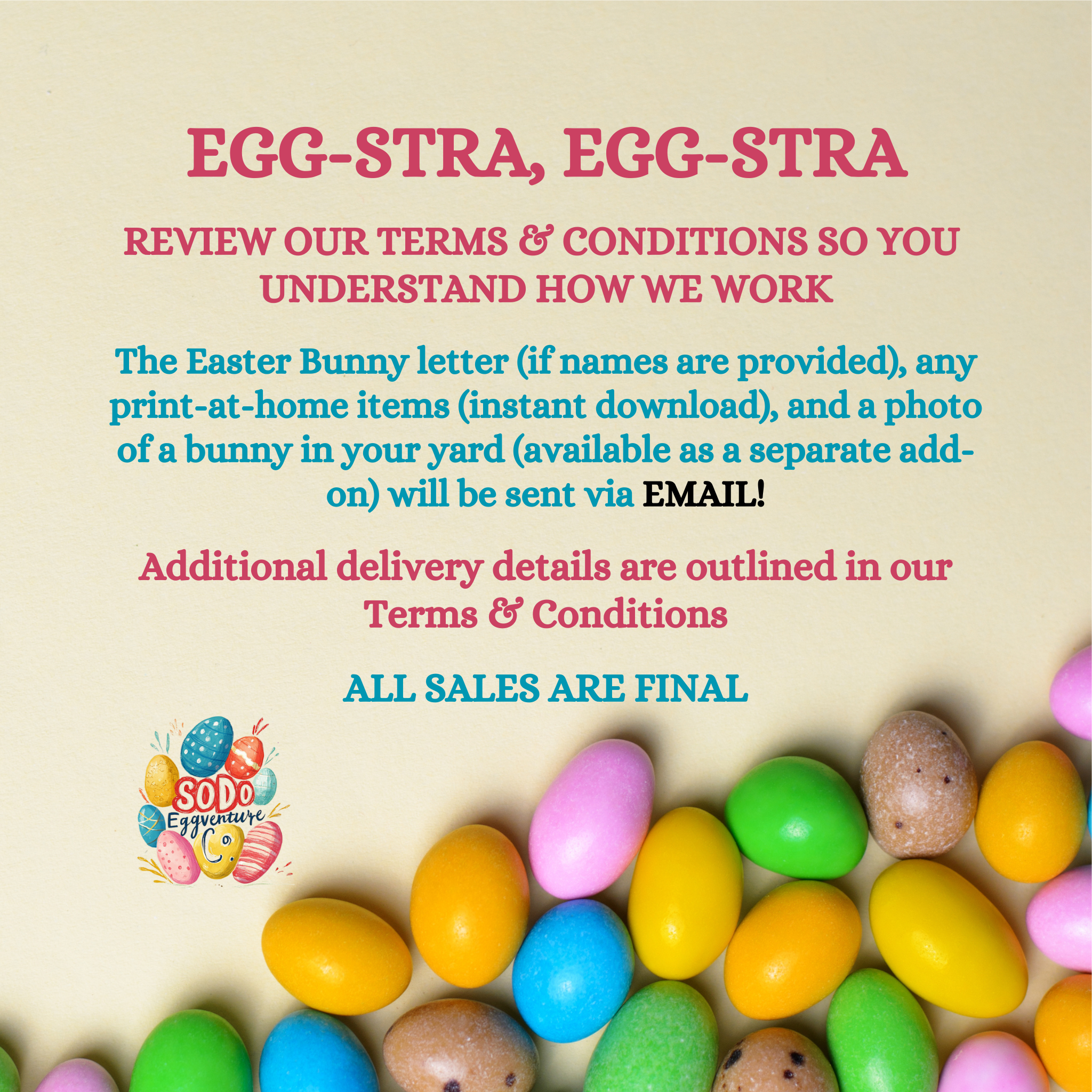 Fri, April 3, 2026 – Egg Drop / Yard Delivery