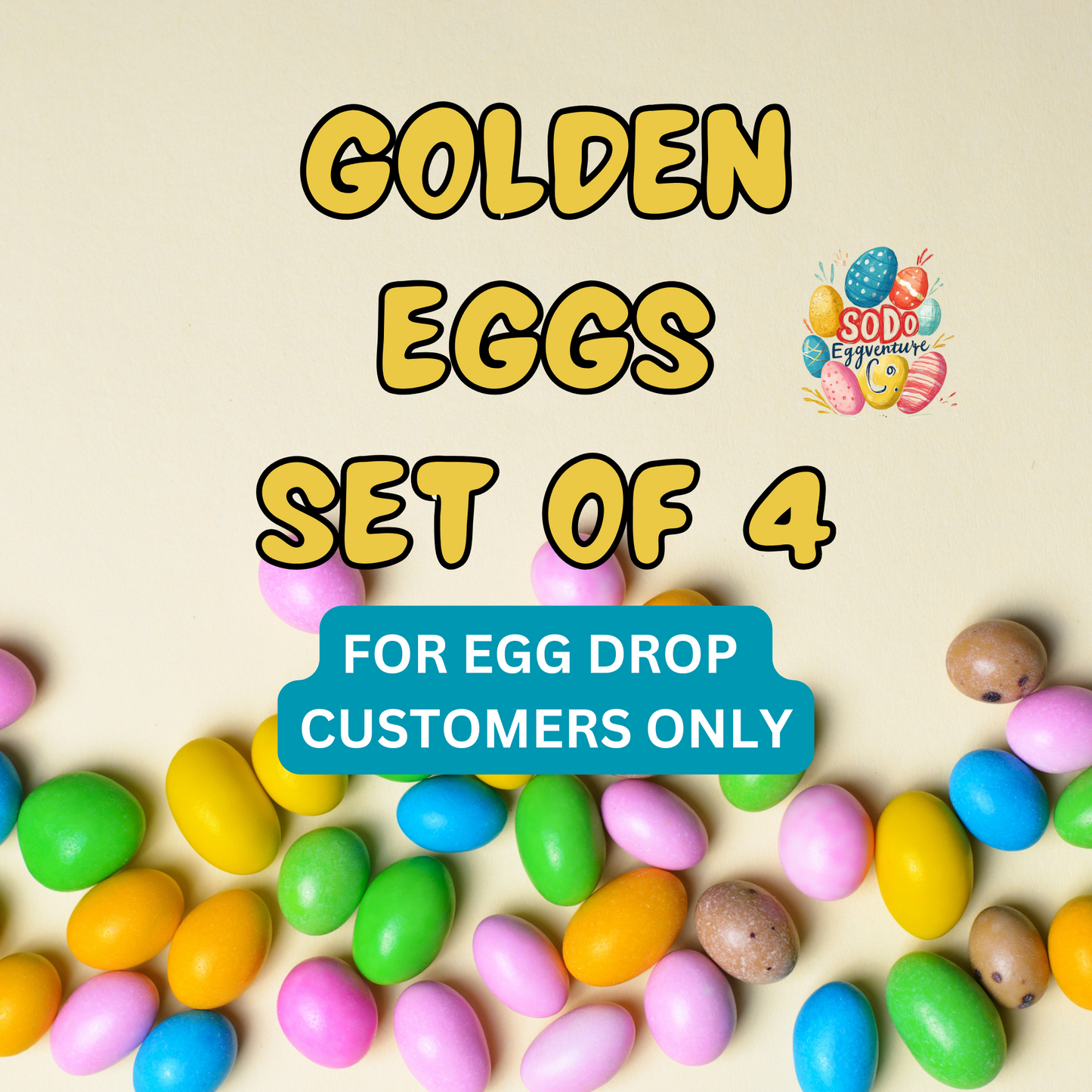 Golden Surprise Eggs – A Shiny Bonus for Your Eggventure! ✨🥚 Set of 4