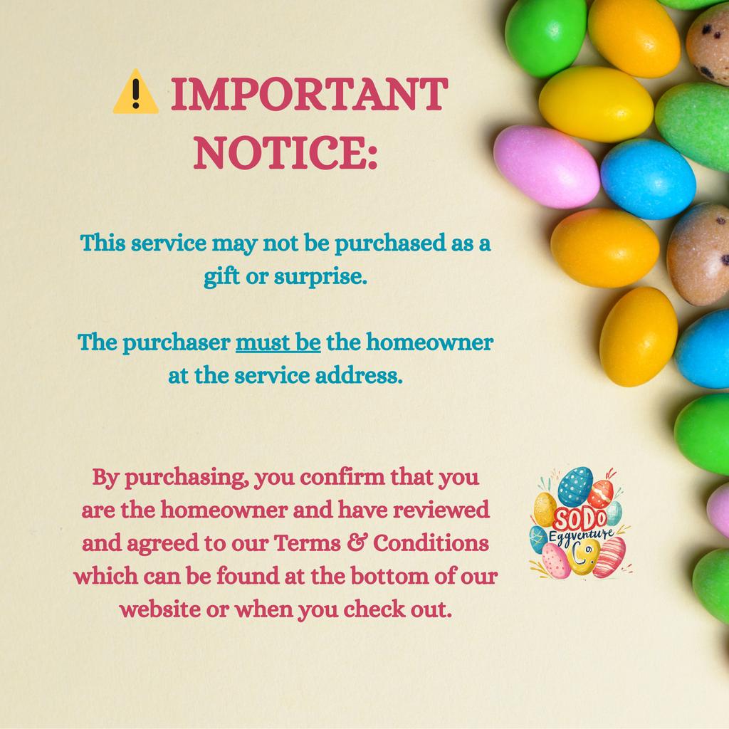 Fri, April 3, 2026 – Egg Drop / Yard Delivery