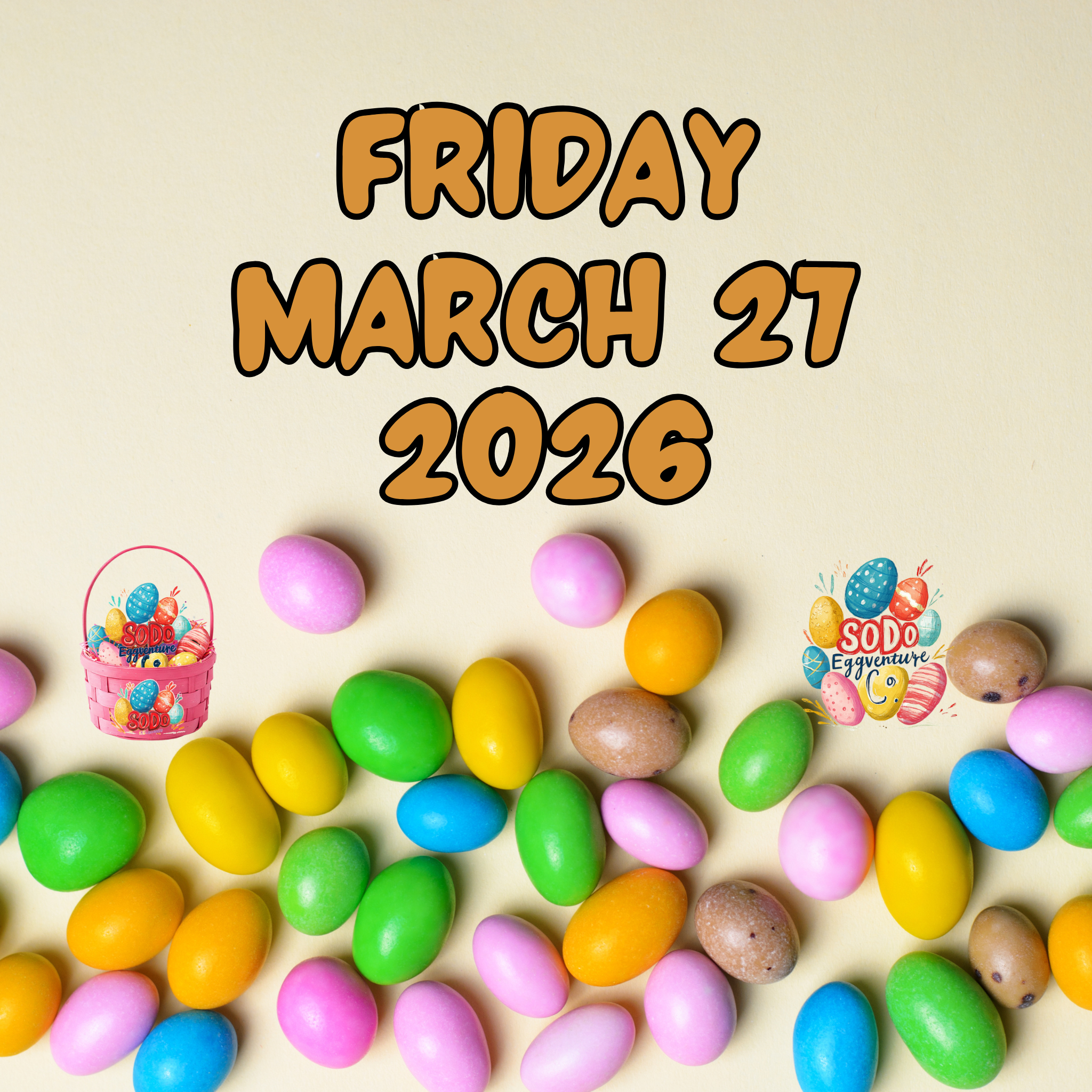Fri, March 27, 2026 – Egg Drop / Yard Delivery