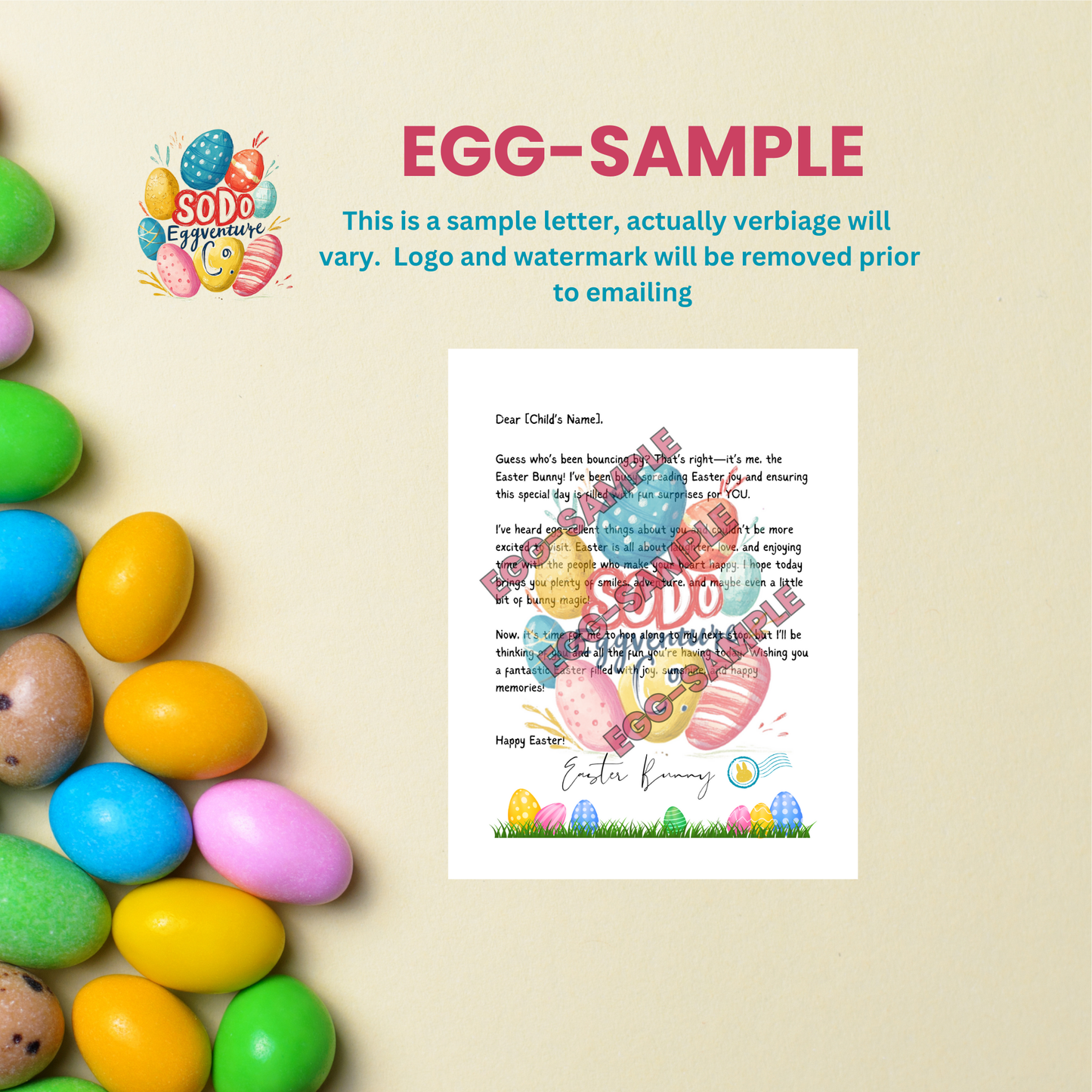 Personalized Easter Bunny Letter – A Magical Message from the Bunny Himself! 🐰💌